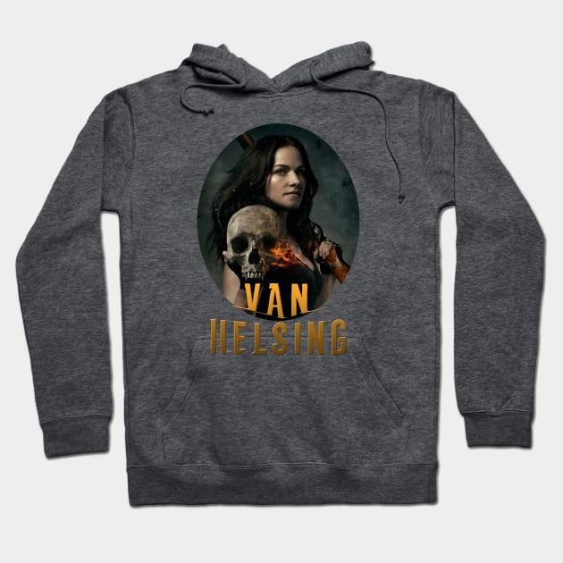 Vanessa van Helsing Medallion Orange Hoodie by pasnthroo